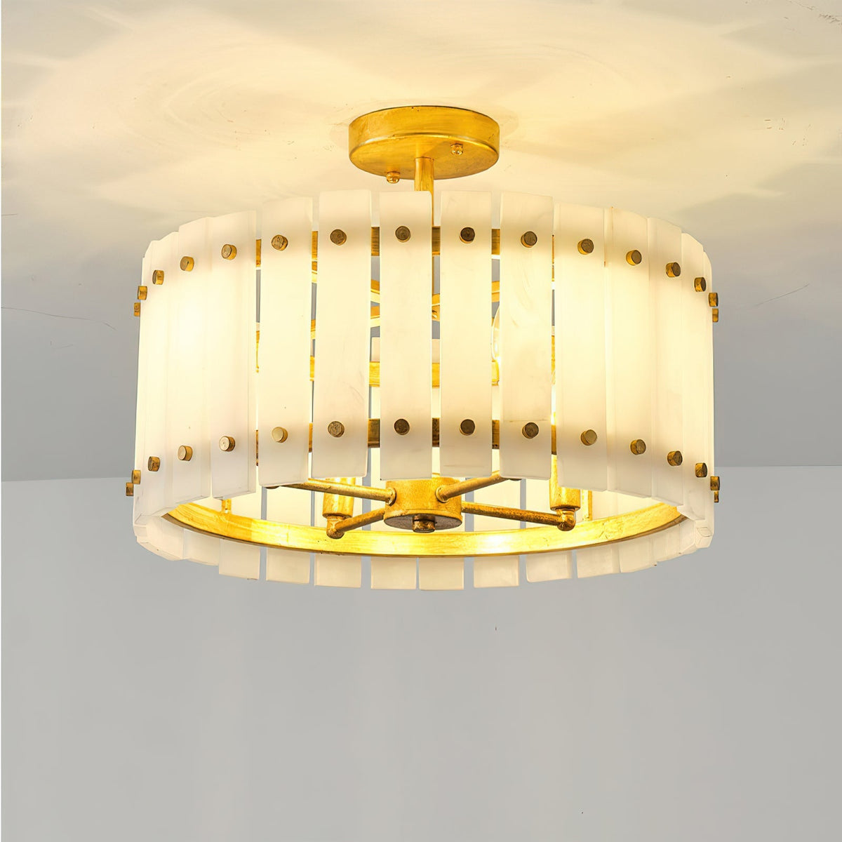 Sinclair Alabaster Ceiling Light
