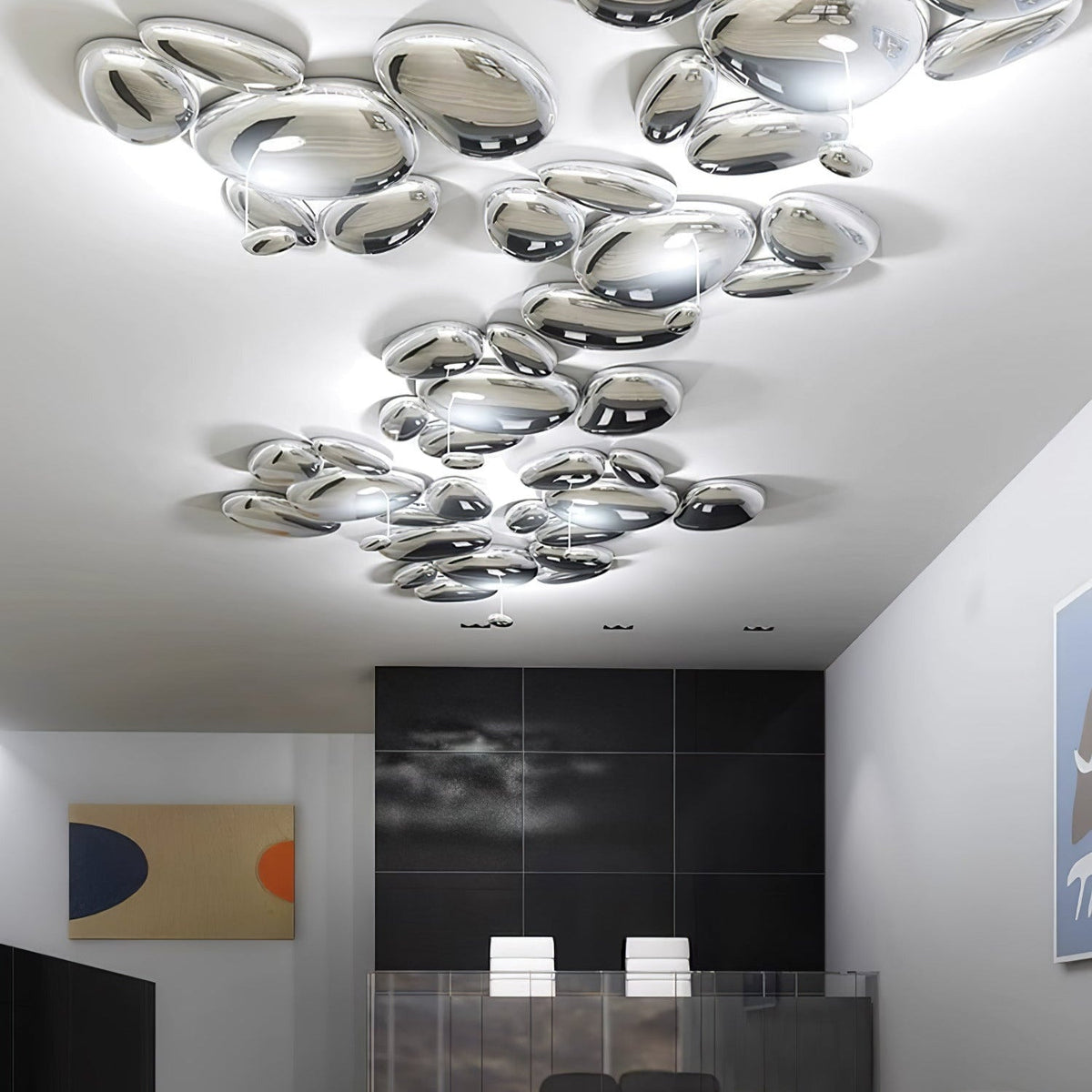 Radabes Contemporary Skydro Ceiling Light Smoke Gray