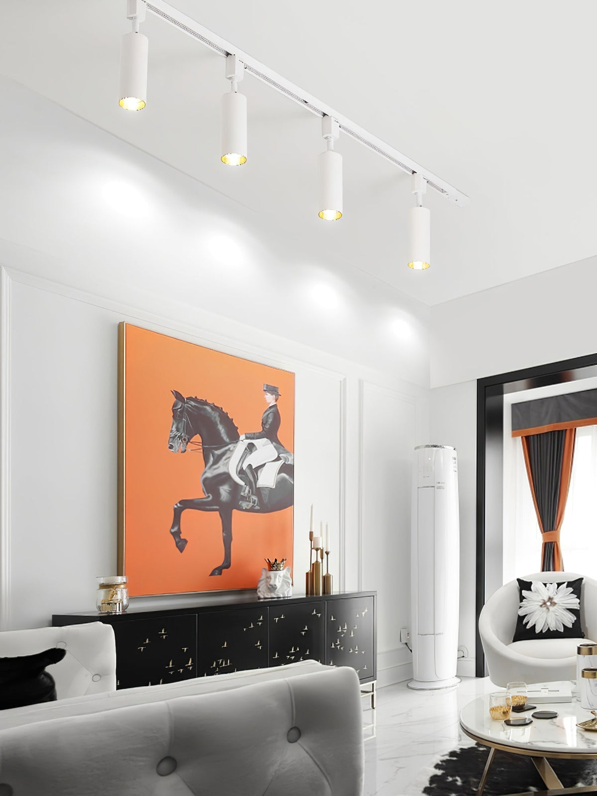 Galvyn Ceiling Lamp Sleek Cylinder Track with Minimalist