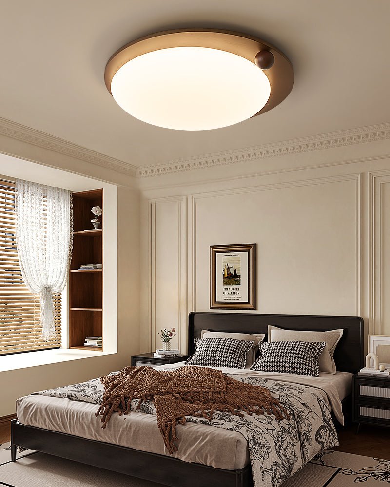 Wood Accent Ceiling Light