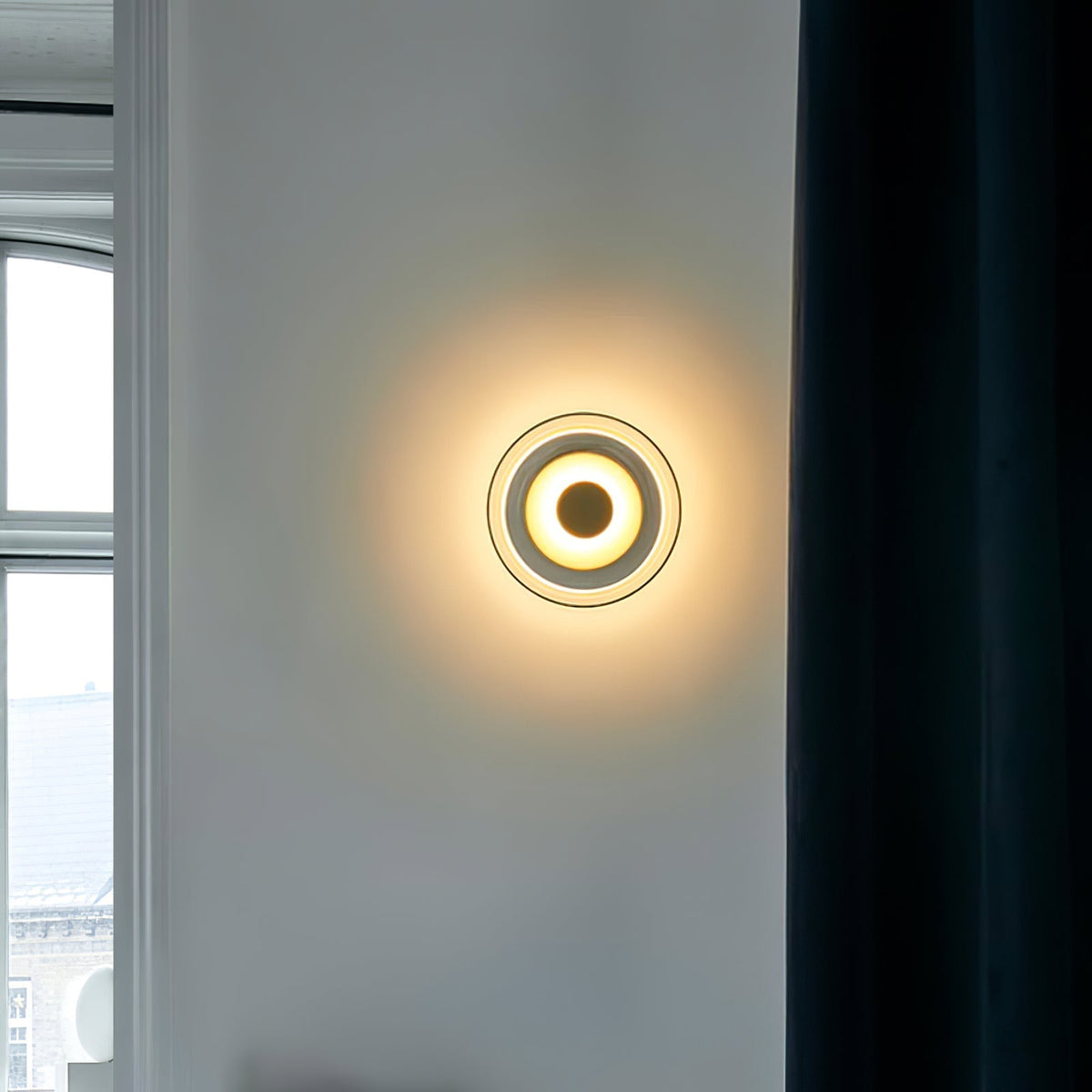 Aether Brass Glass Wall Light