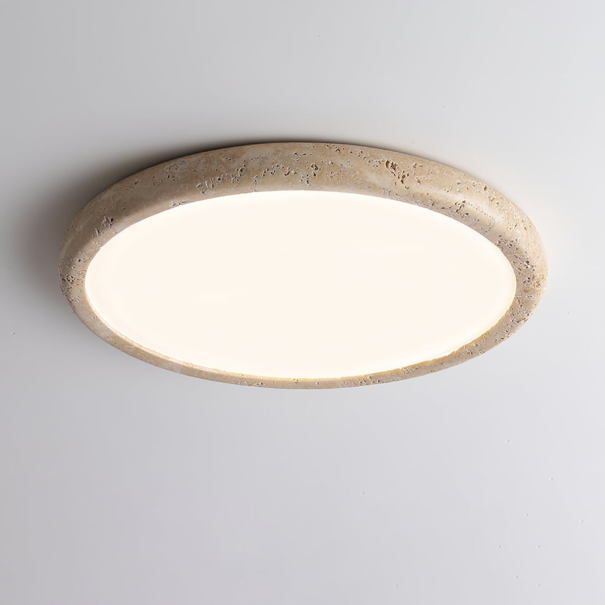 Aurrina Ring Frame Travertine Ceiling Light