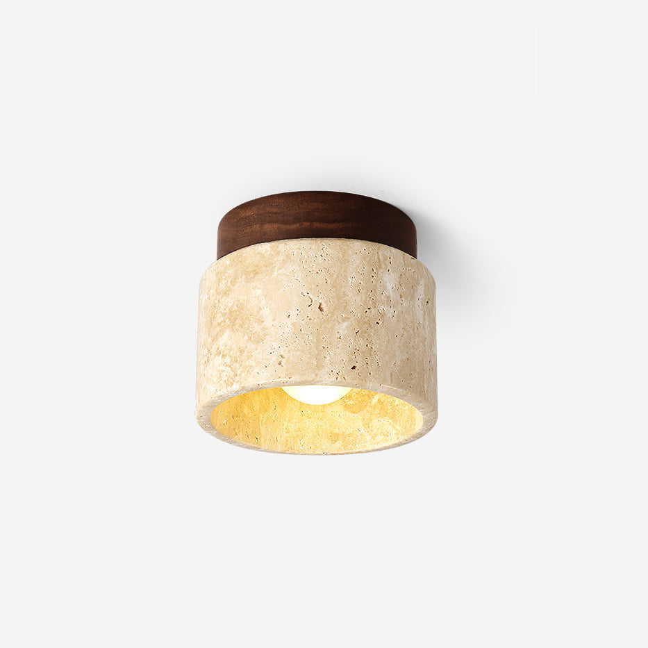 Lysaen Stone  Travertine Ceiling Light