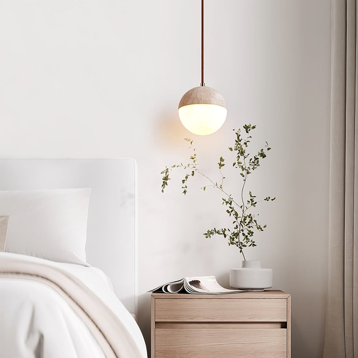 Vendrick Travertine Pendant Light