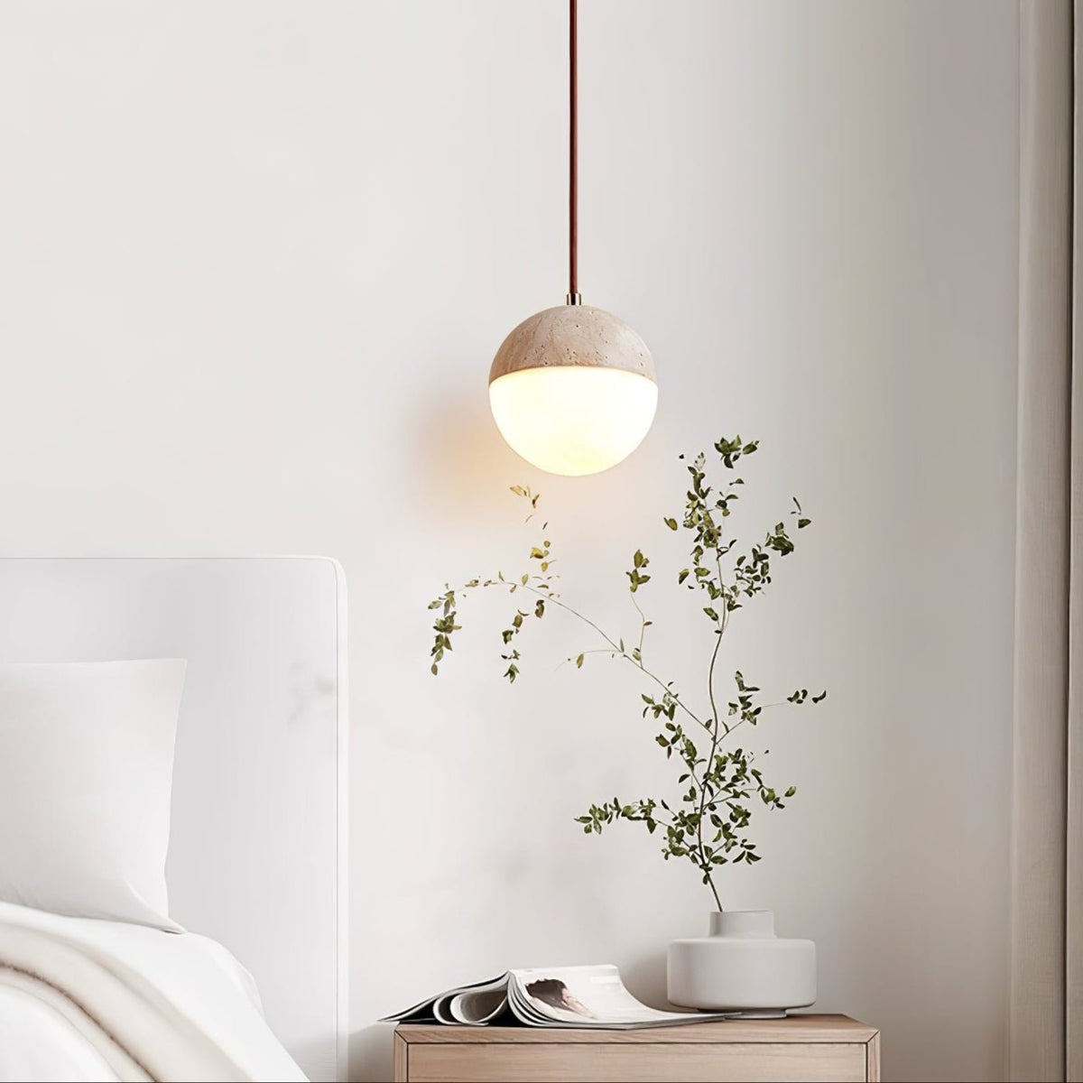 Vendrick Travertine Pendant Light