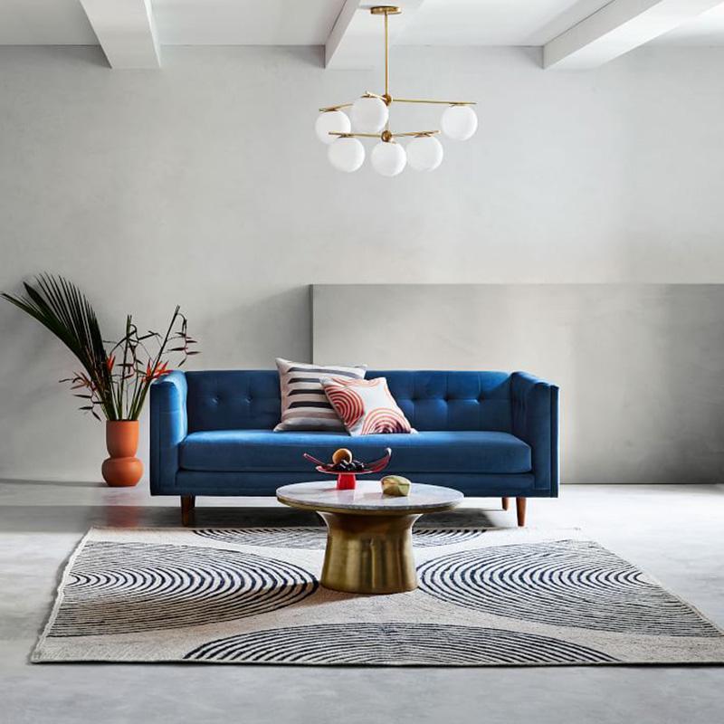 Casoella Chandelier Sphere & Stem Modern Gold LED