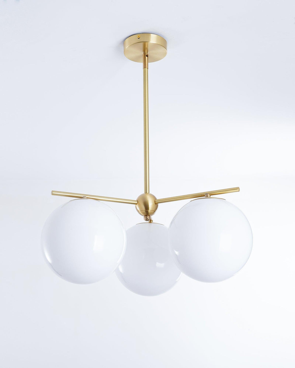 Casoella Chandelier Sphere & Stem Modern Gold LED