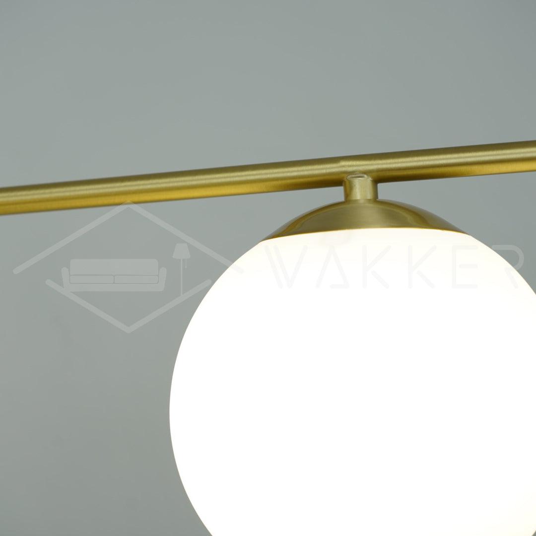 Casoella Chandelier Sphere & Stem Modern Gold LED