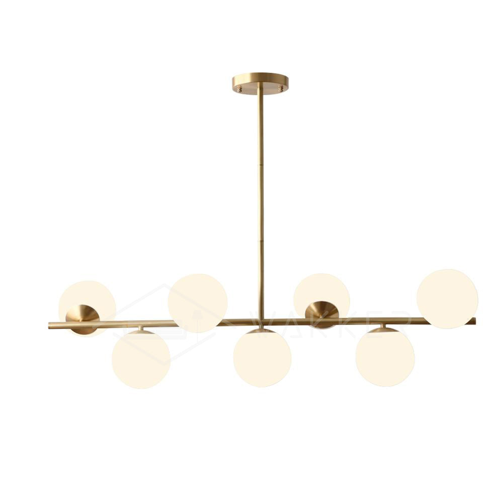 Casoella Chandelier Sphere & Stem Modern Gold LED
