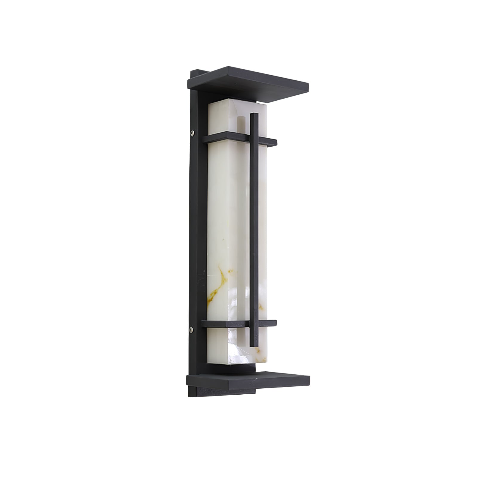 Ray Square Outdoor Wall Light  Imitation Alabaster Waterproof