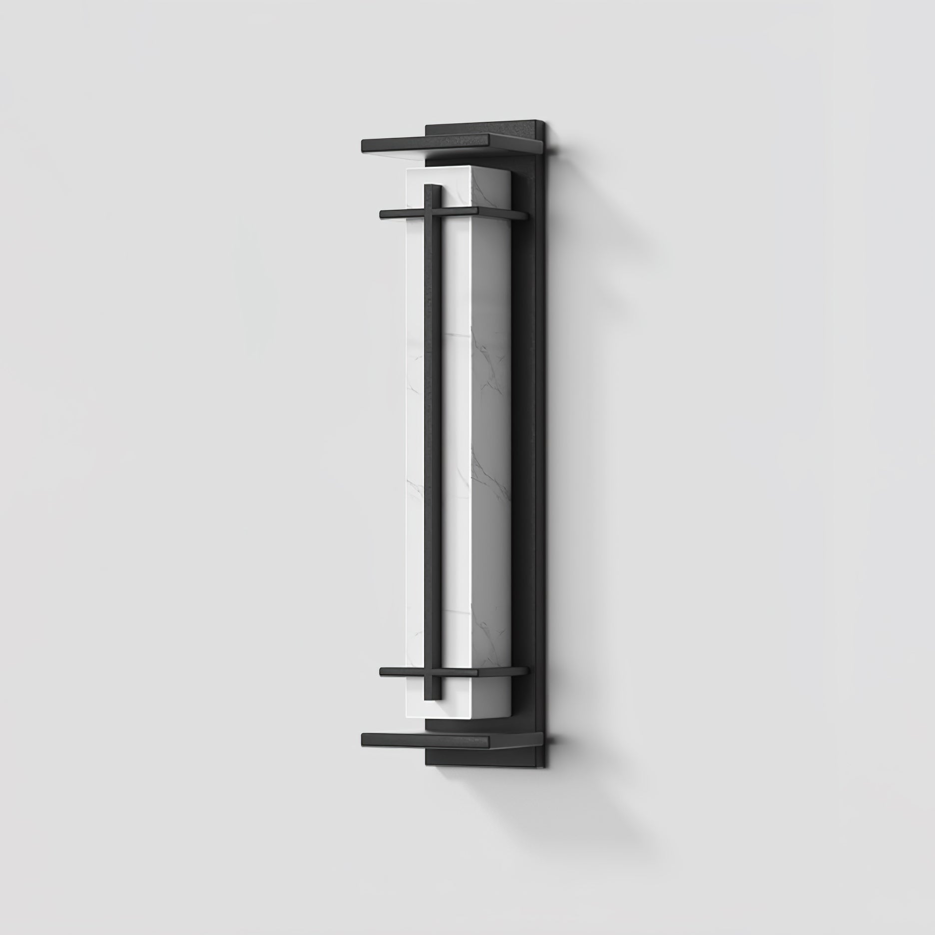 Ray Square Outdoor Wall Light  Imitation Alabaster Waterproof