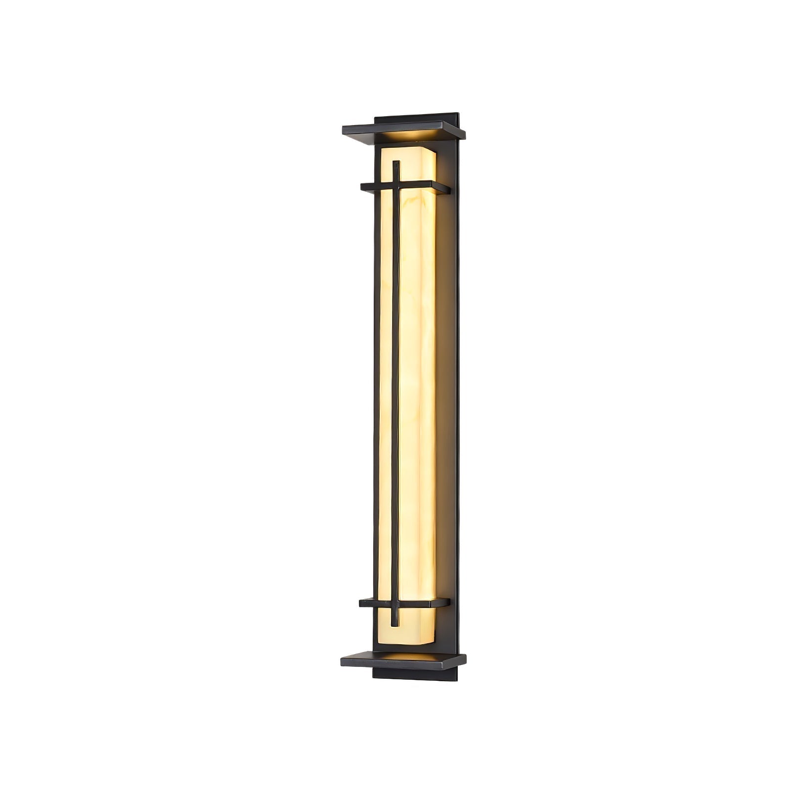 Ray Square Outdoor Wall Light  Imitation Alabaster Waterproof