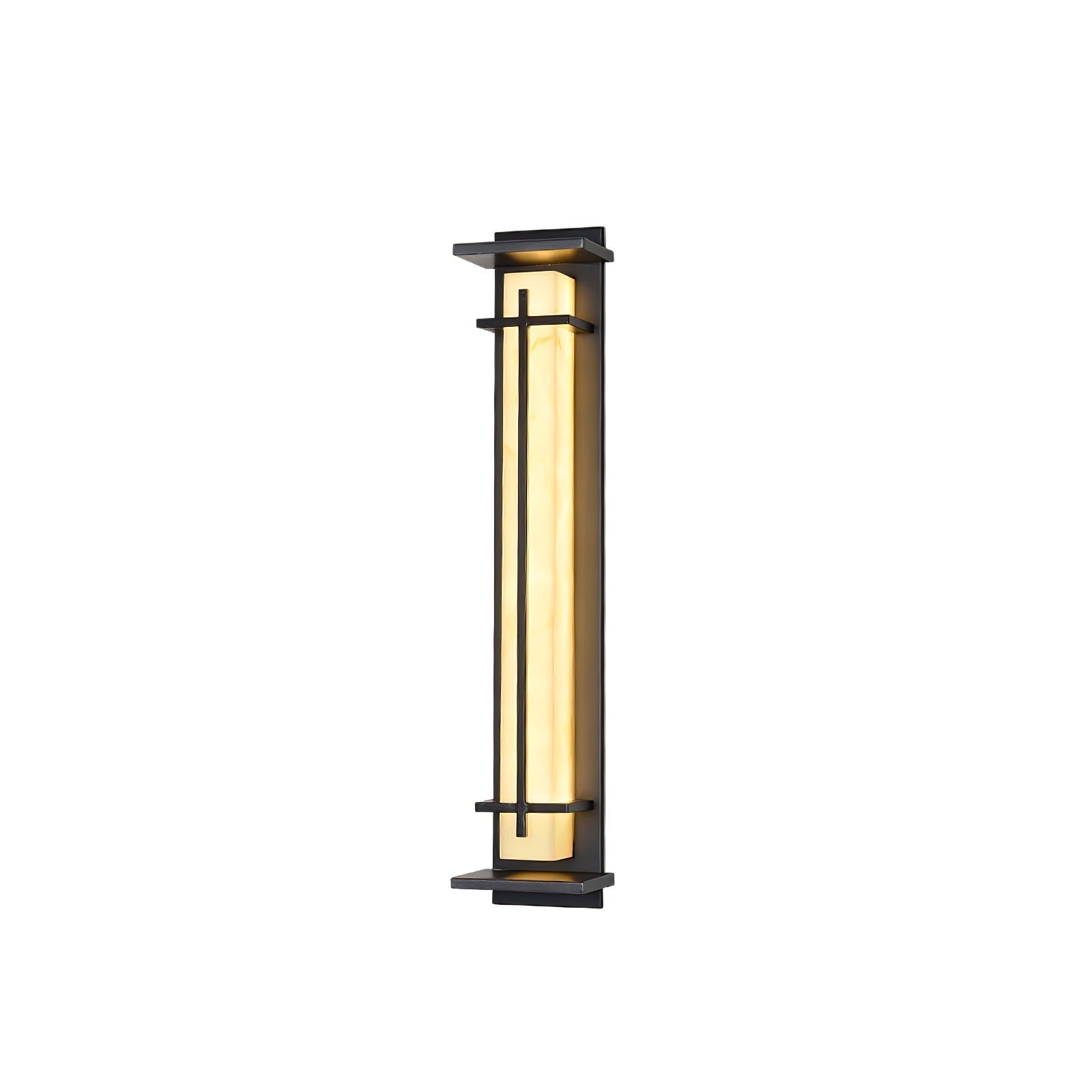 Ray Square Outdoor Wall Light  Imitation Alabaster Waterproof