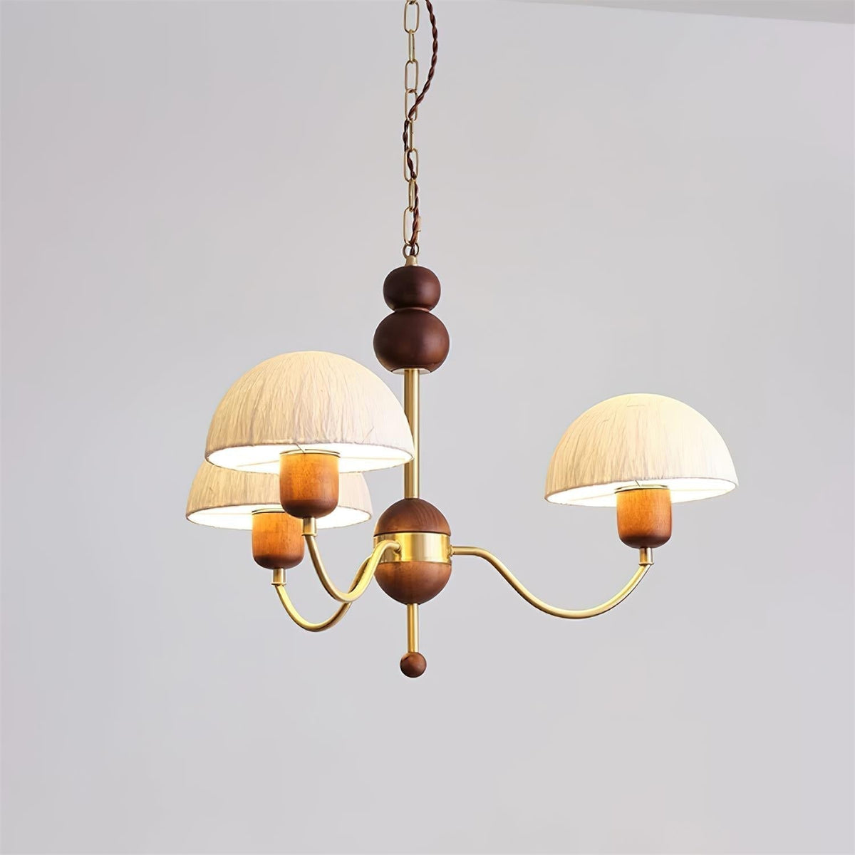 Core Chandelier Rice Paper Mid-Century