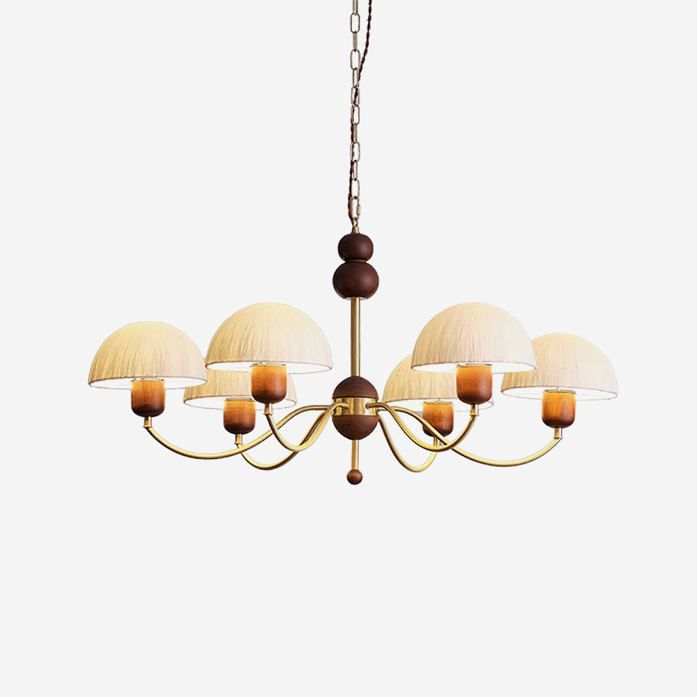 Core Chandelier Rice Paper Mid-Century