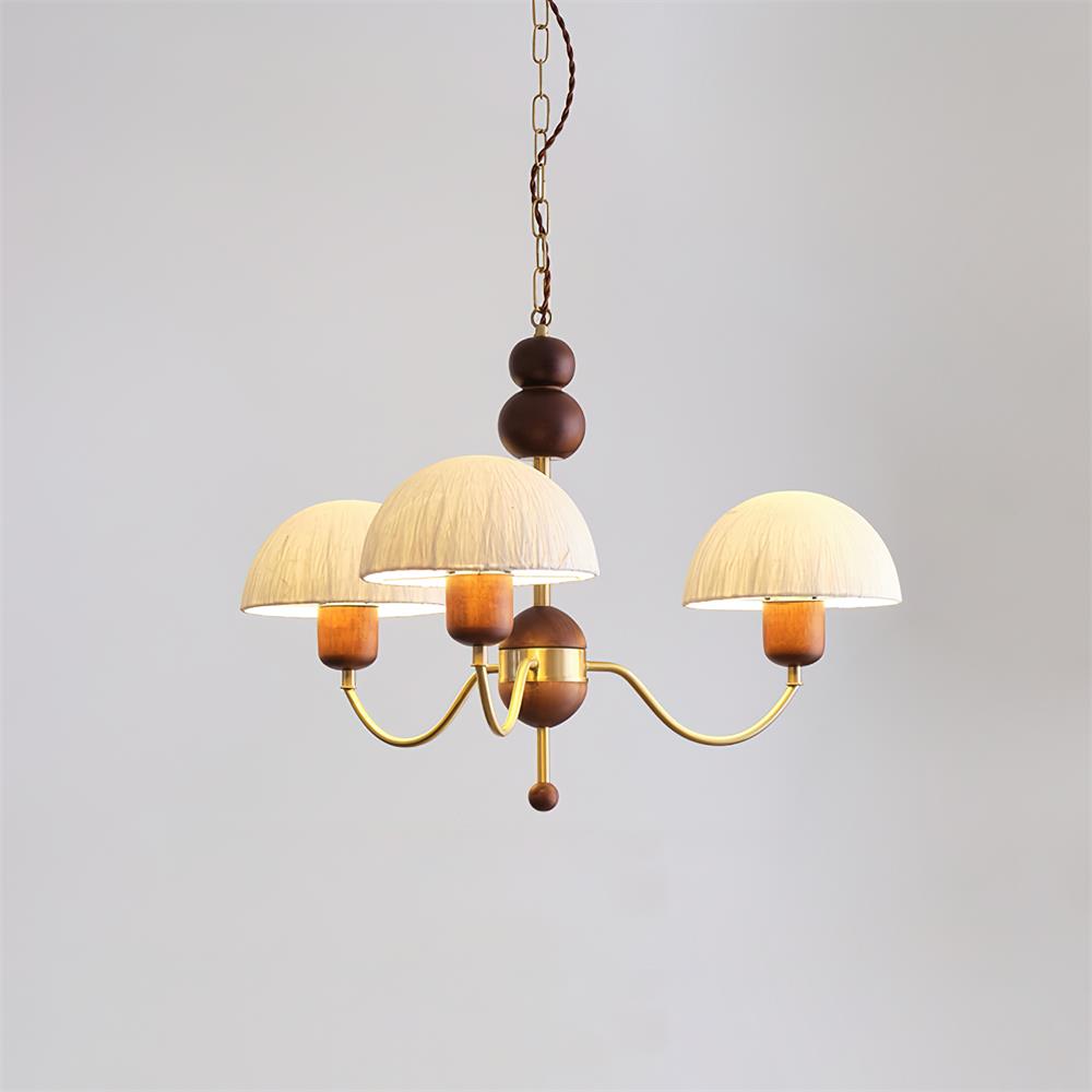 Core Chandelier Rice Paper Mid-Century