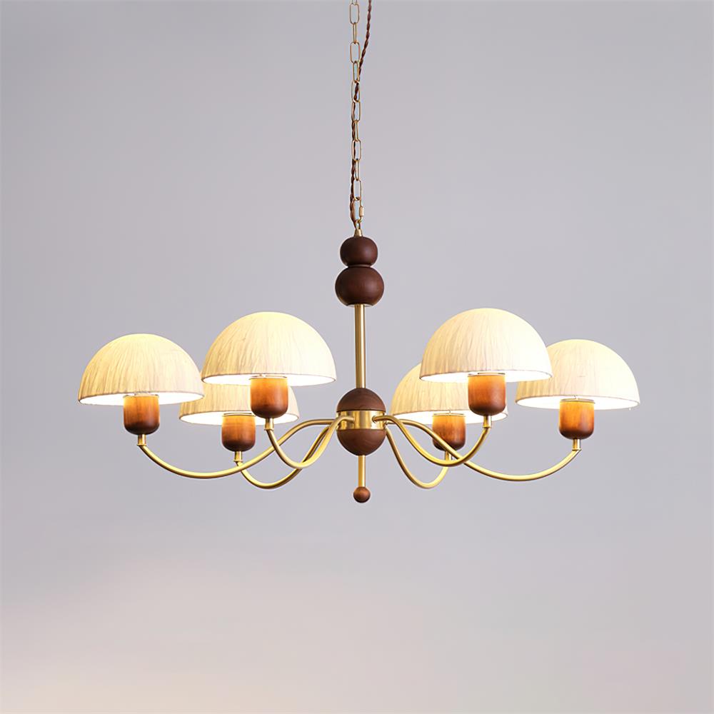 Core Chandelier Rice Paper Mid-Century