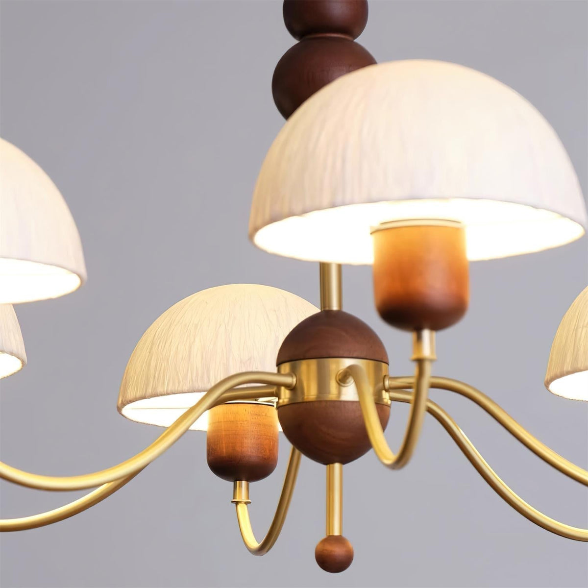 Core Chandelier Rice Paper Mid-Century