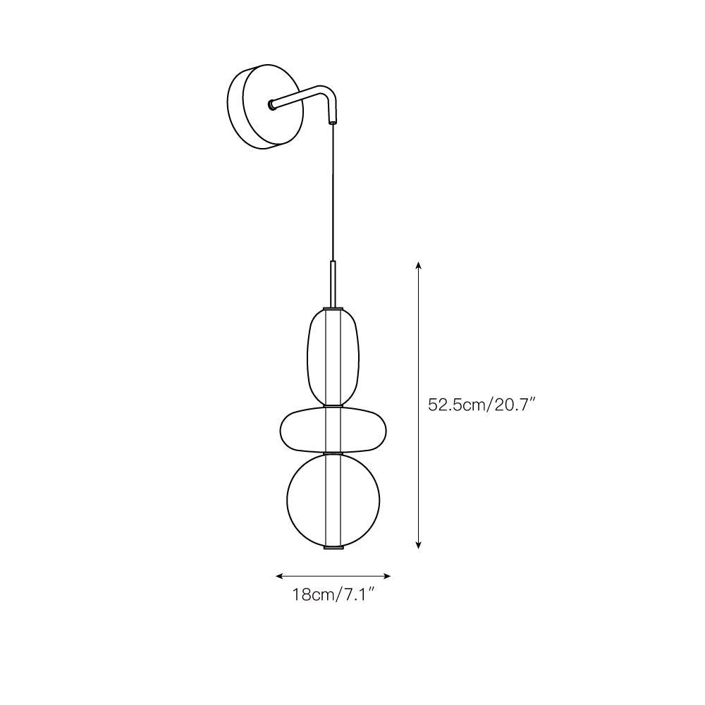 Noverik Stained Glass Wall Lamp