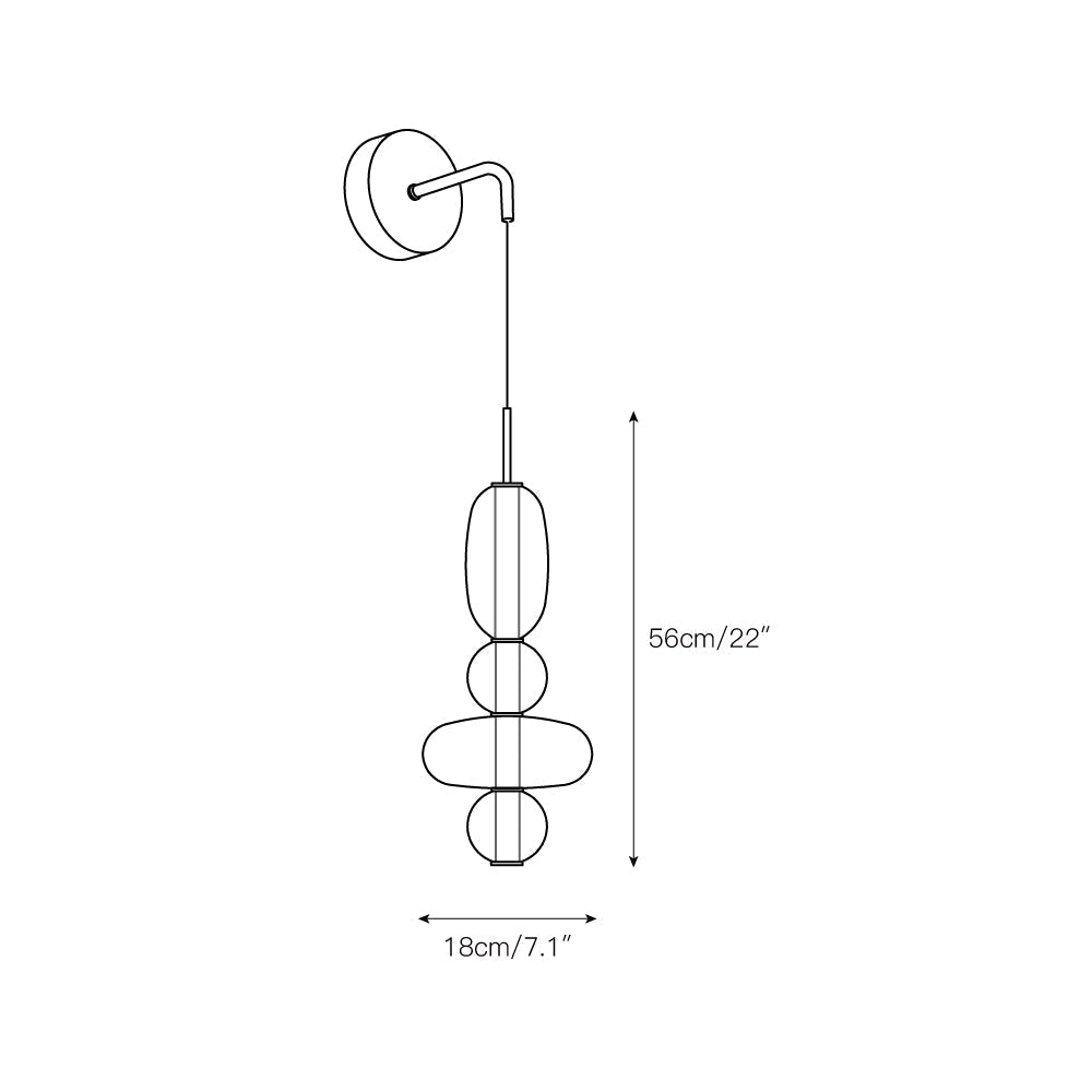 Noverik Stained Glass Wall Lamp