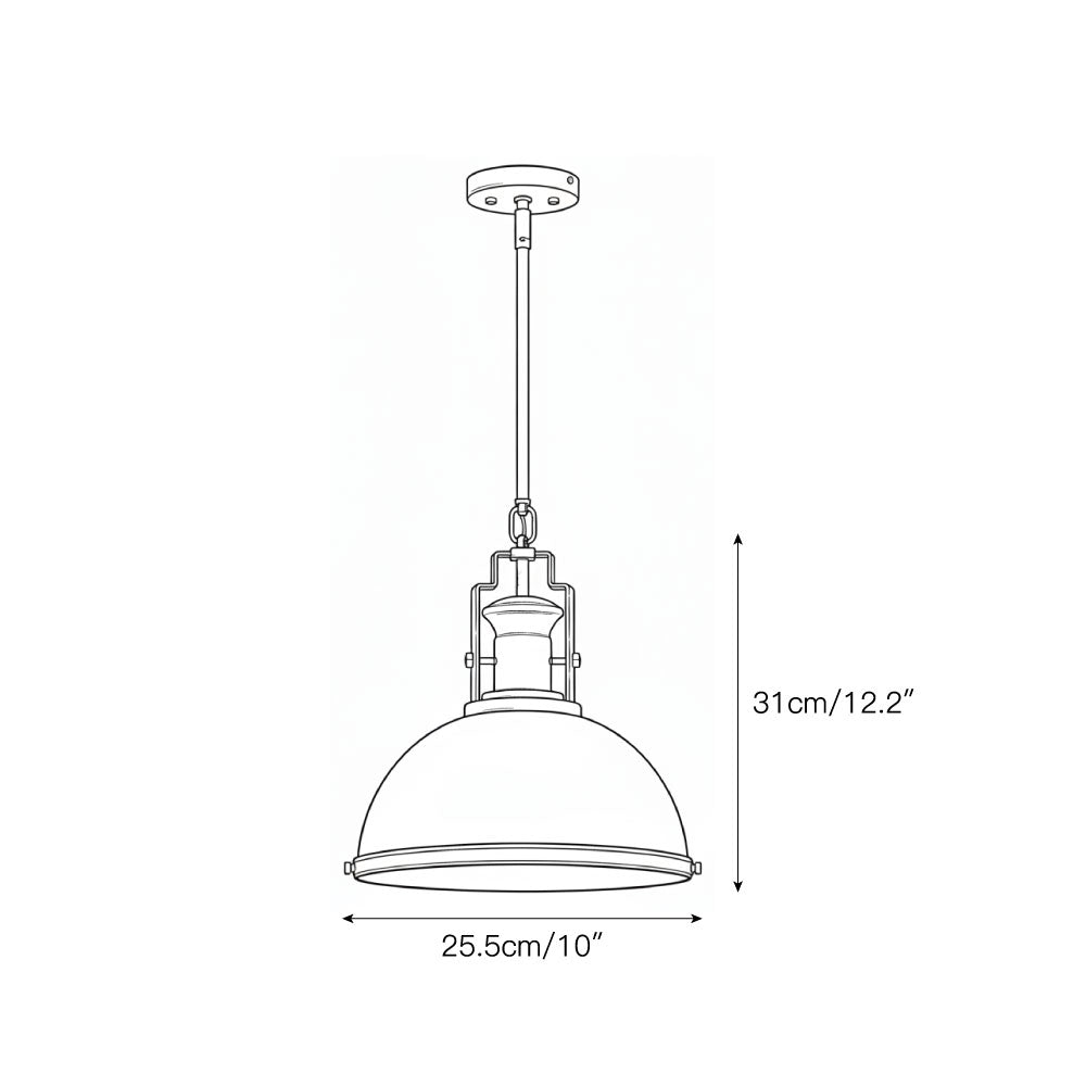 Staub Vintage Brass Pendant Lamp