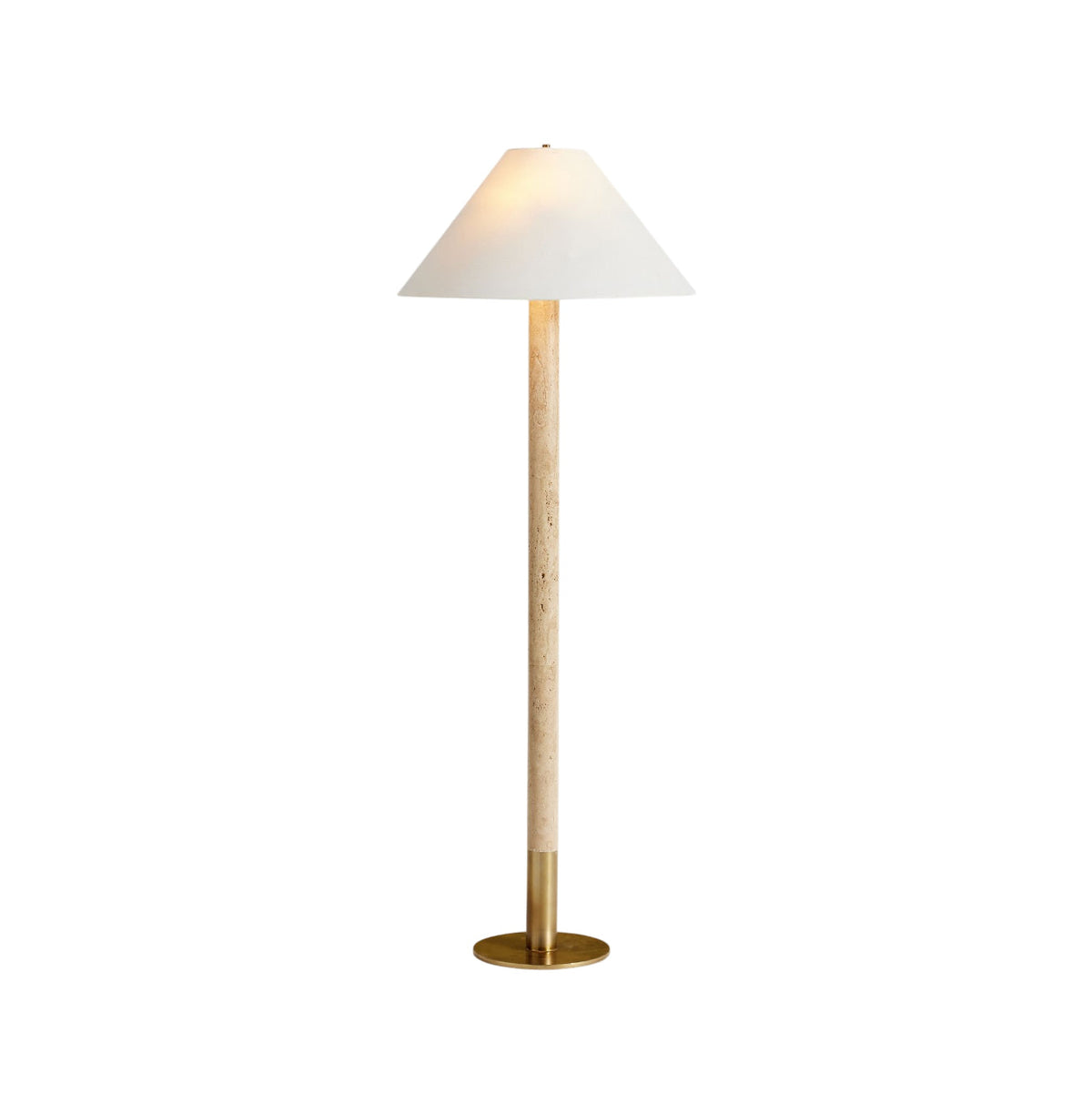 Vesperiel Travertine Floor Lamp