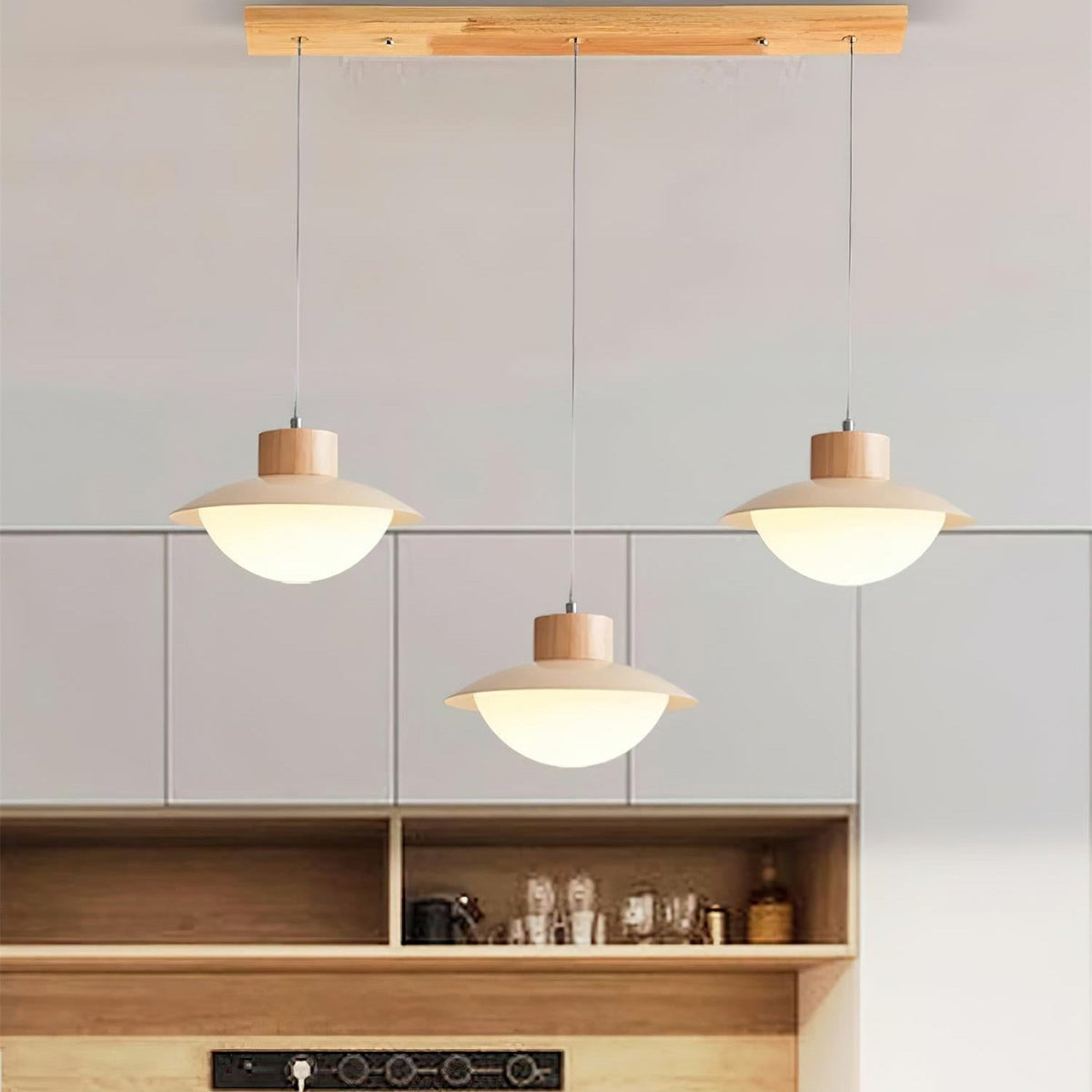 Wudolit Pendant Light Natural Wood