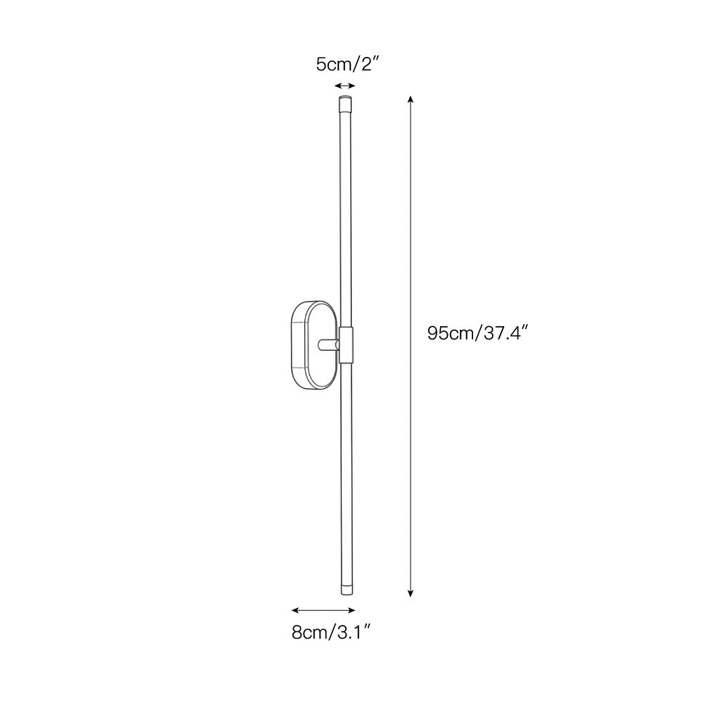 Valerise Stick Shaped Metal Sconce