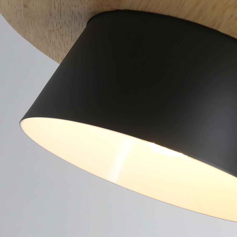 Fodobak Modern Metal/Wood Pendant Light, Multi Color