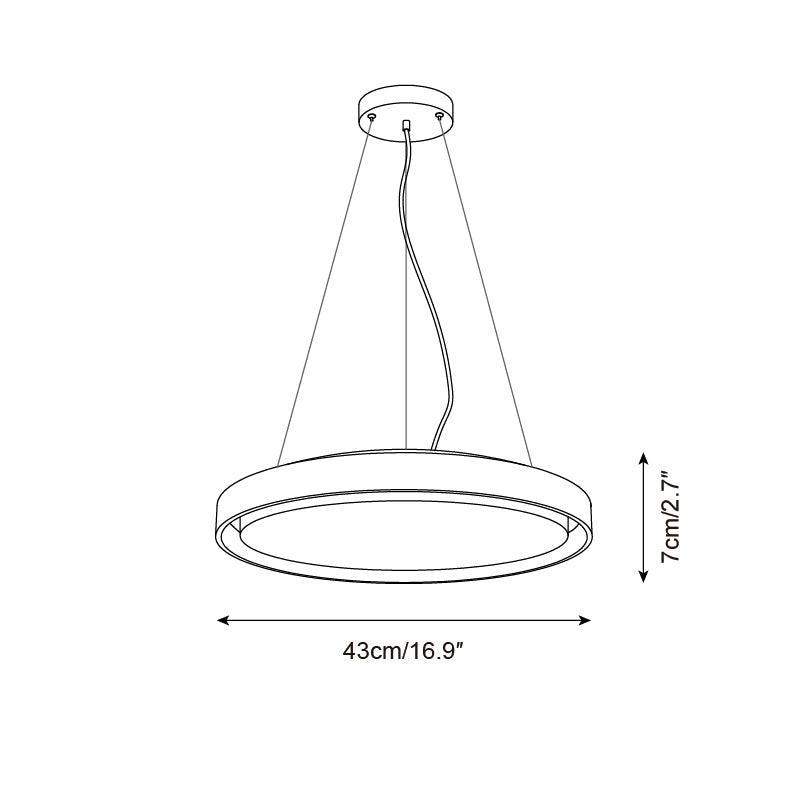 Tavaneria Pendant Light Travertine Ring