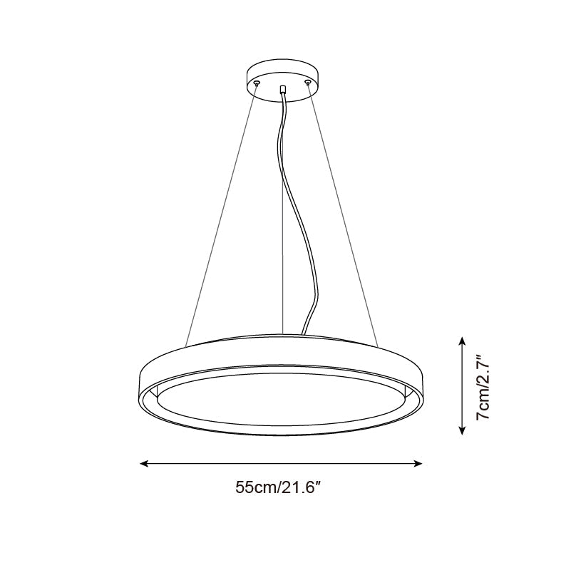 Tavaneria Pendant Light Travertine Ring