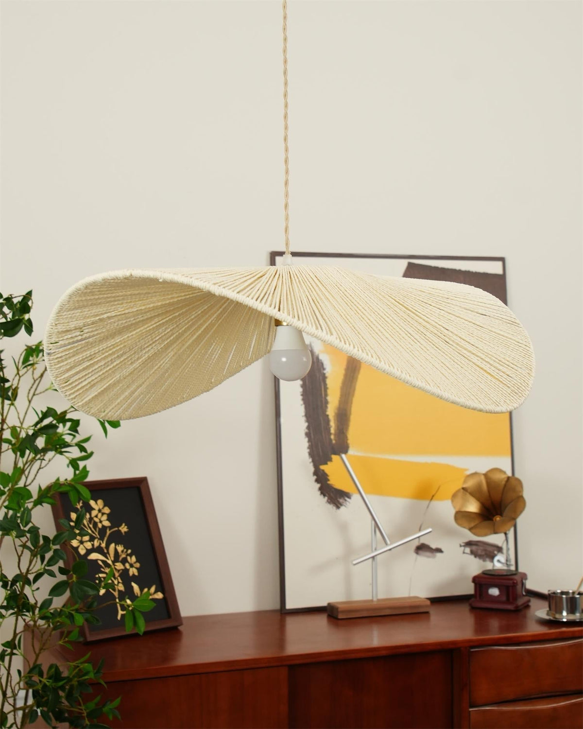 Canoeria Handwoven Natural Rattan Pendant Light