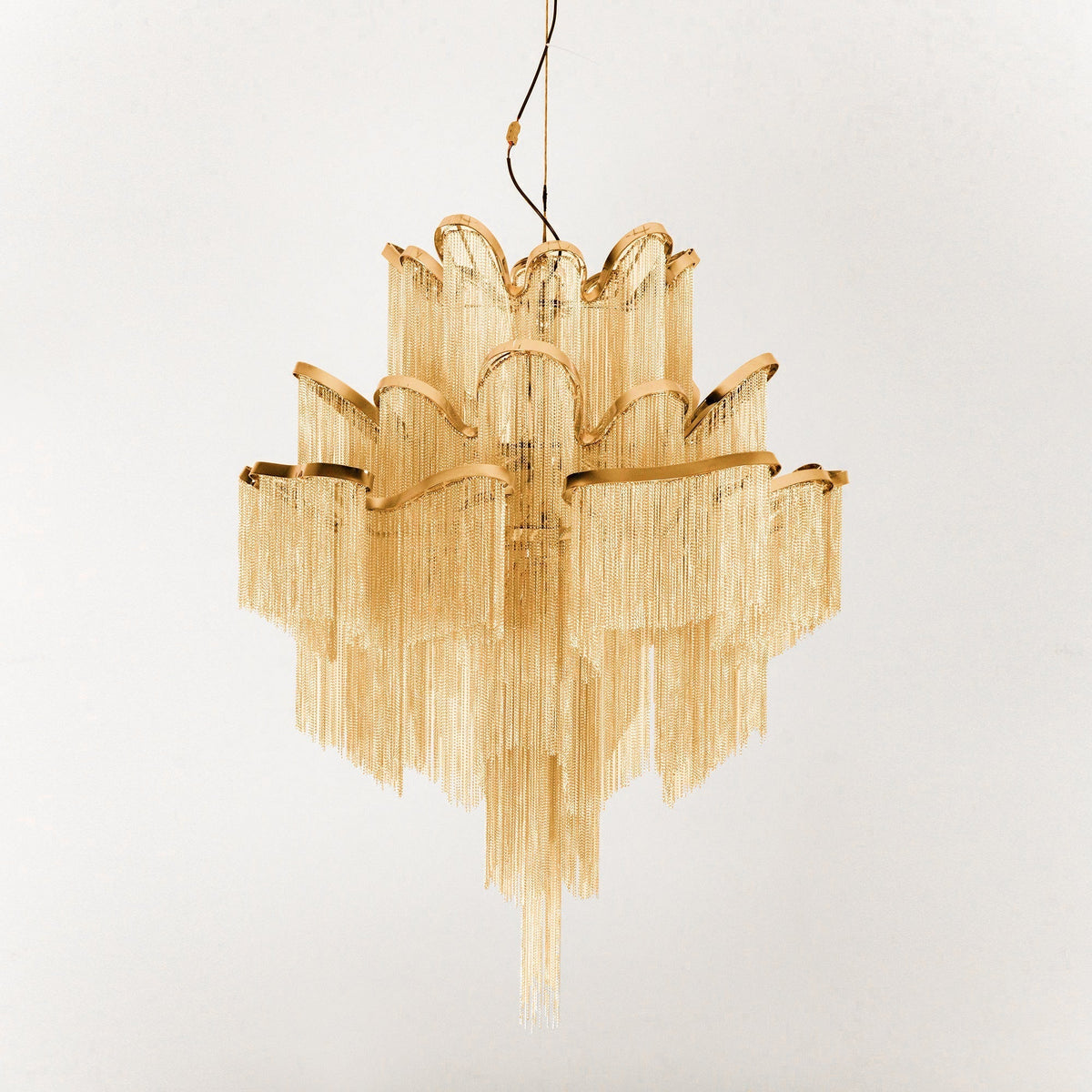 Lustra Pendant Lamp Stream Chain Nickel