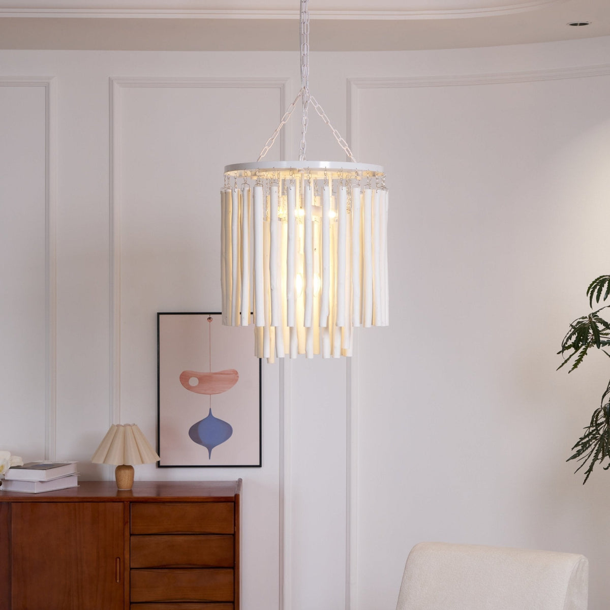 Xantir Postmodern Luxury Wood Chandelier