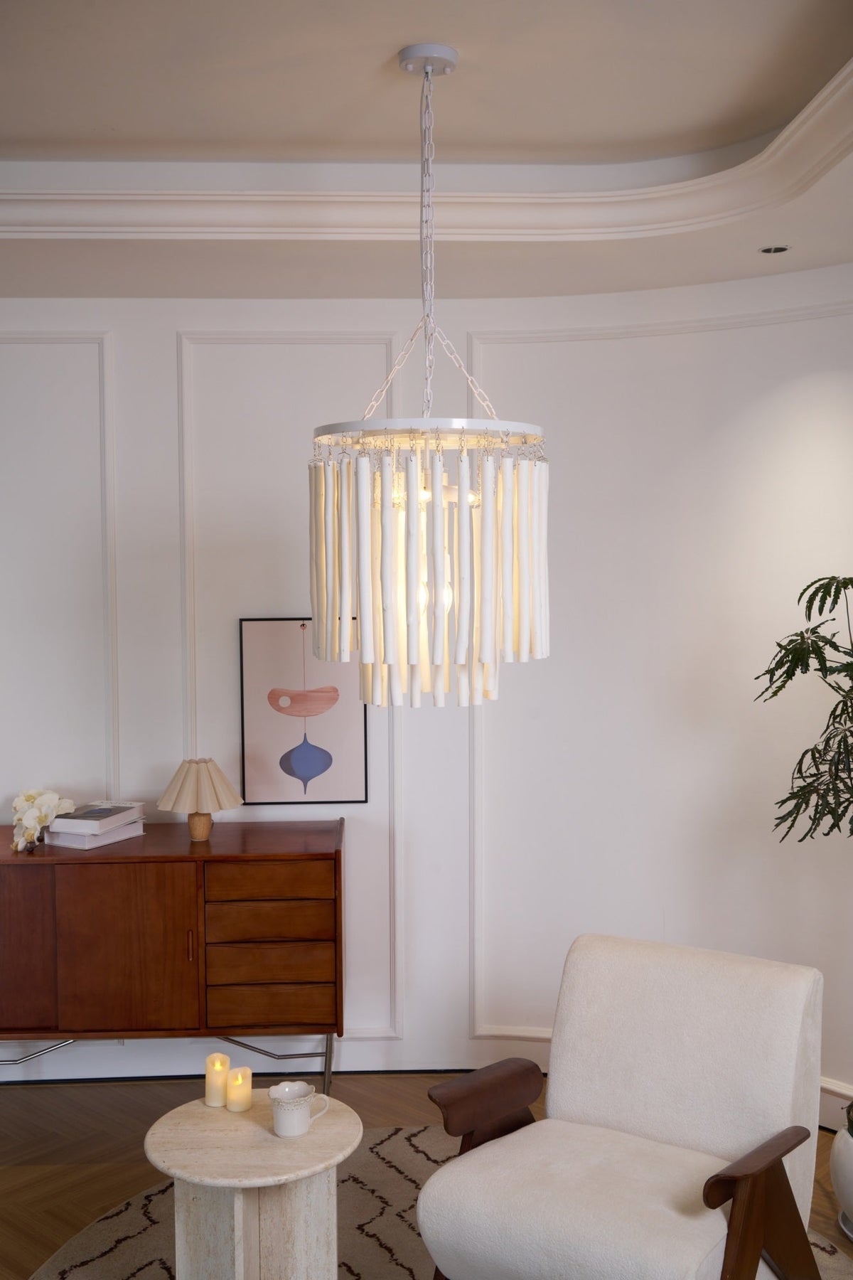 Xantir Postmodern Luxury Wood Chandelier