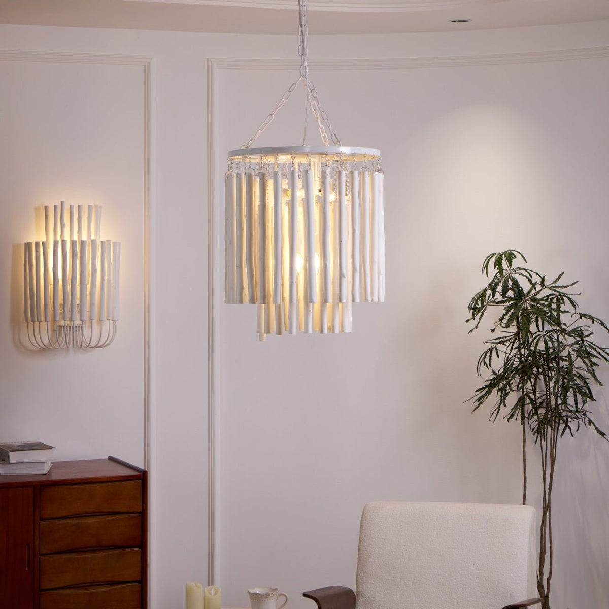 Xantir Postmodern Luxury Wood Chandelier