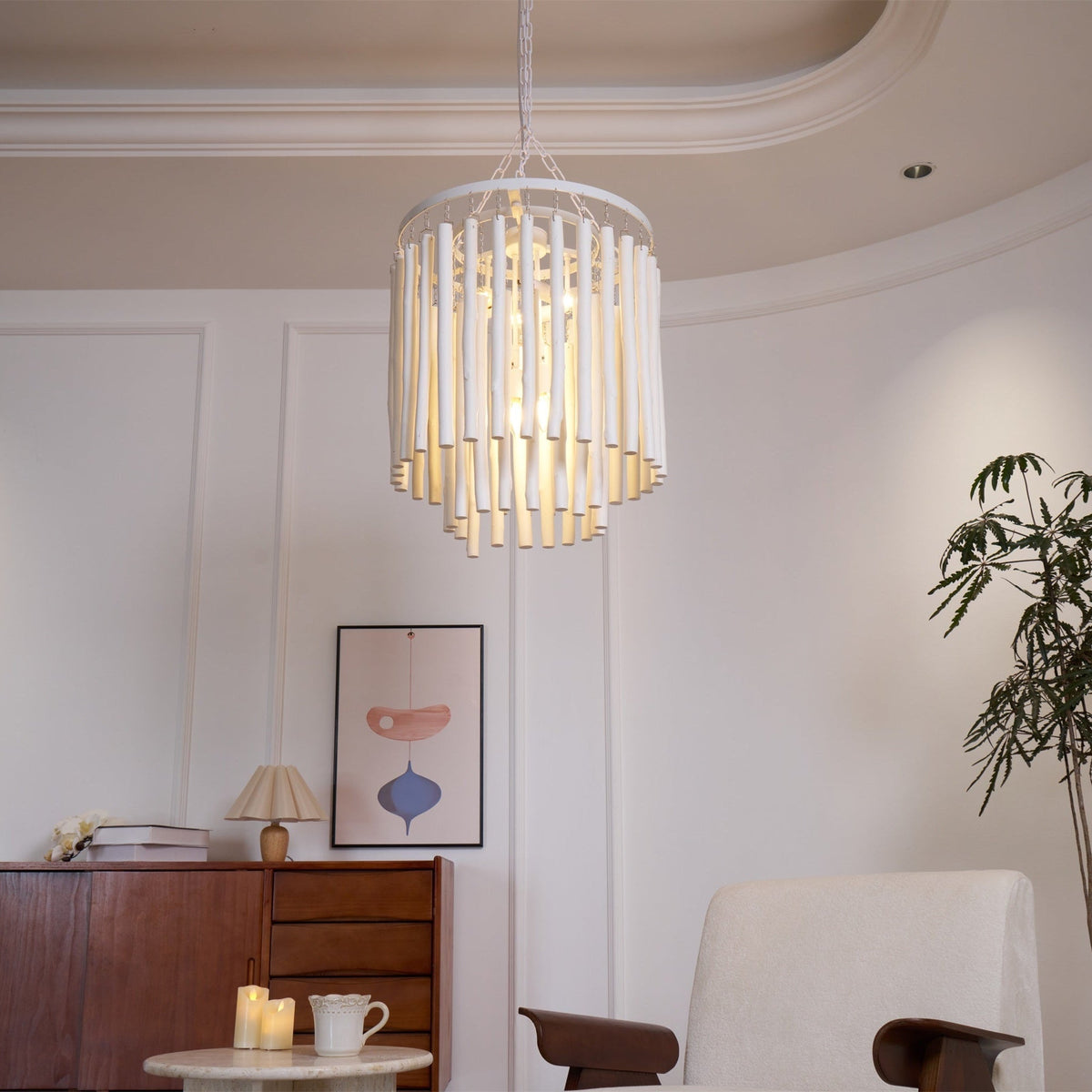 Xantir Postmodern Luxury Wood Chandelier