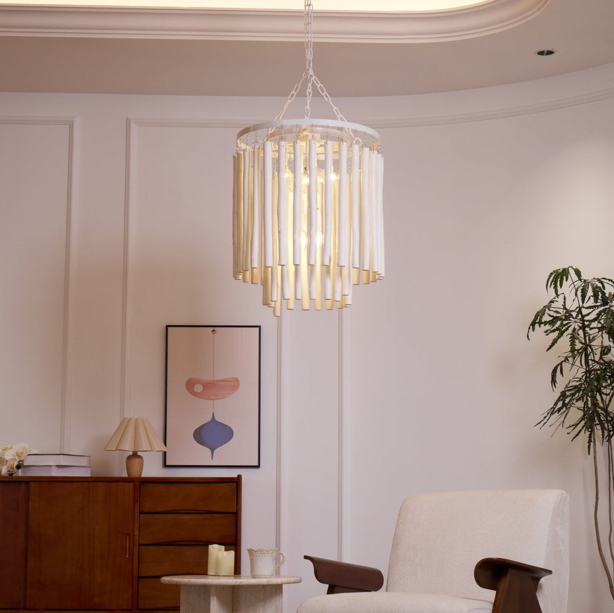 Xantir Postmodern Luxury Wood Chandelier