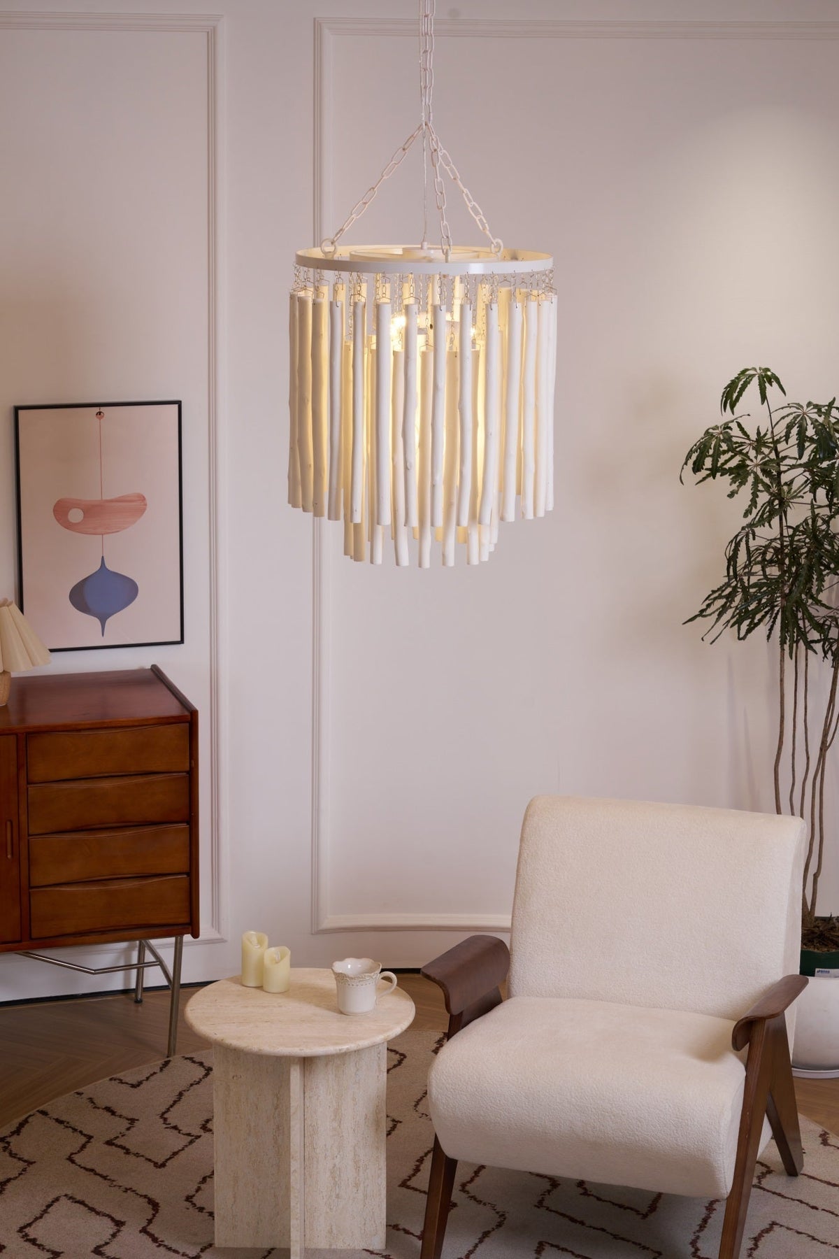 Xantir Postmodern Luxury Wood Chandelier