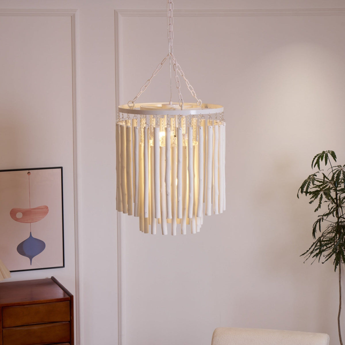 Xantir Postmodern Luxury Wood Chandelier