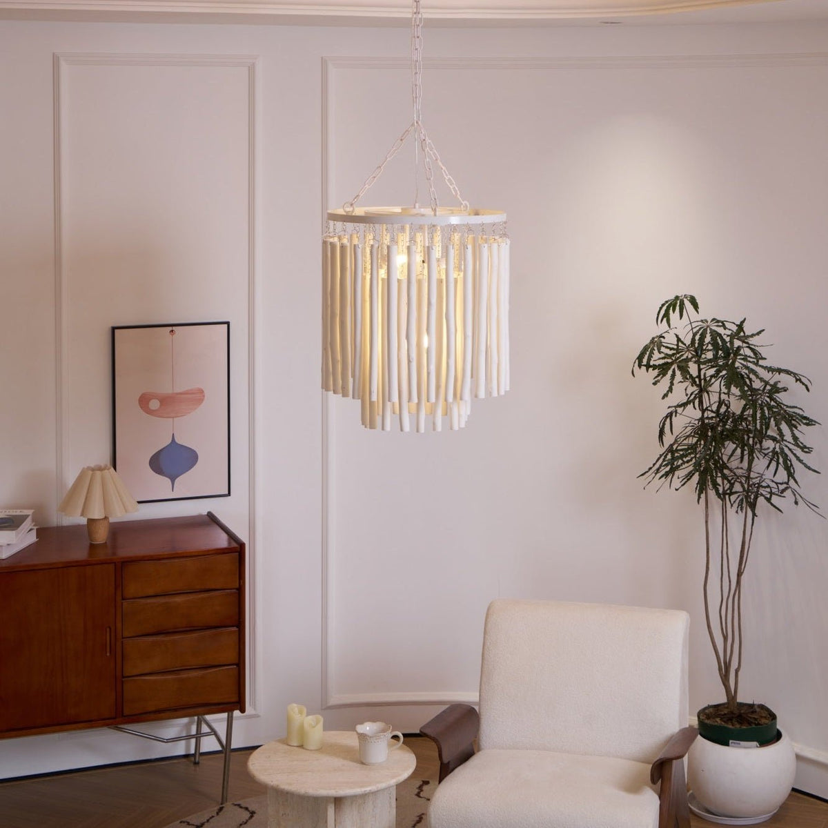 Xantir Postmodern Luxury Wood Chandelier