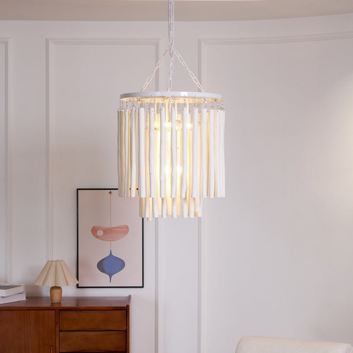 Xantir Postmodern Luxury Wood Chandelier