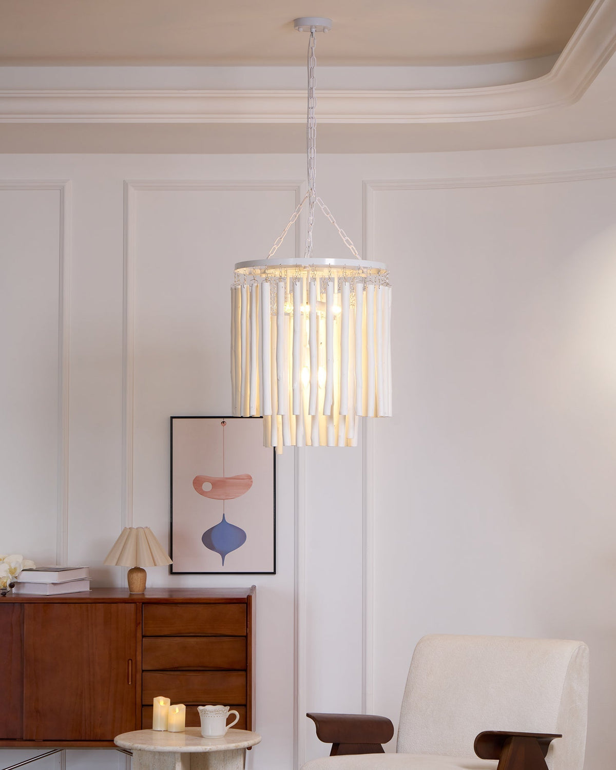 Xantir Postmodern Luxury Wood Chandelier