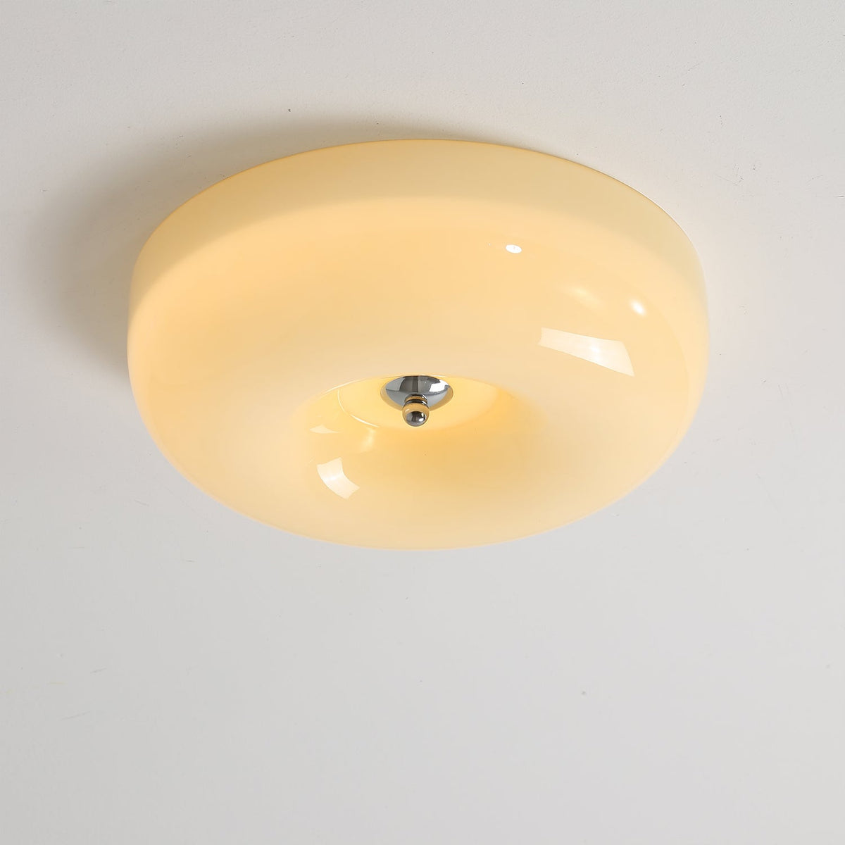 Cam Modern Minimalist Swirl Glass Ceiling Lamp