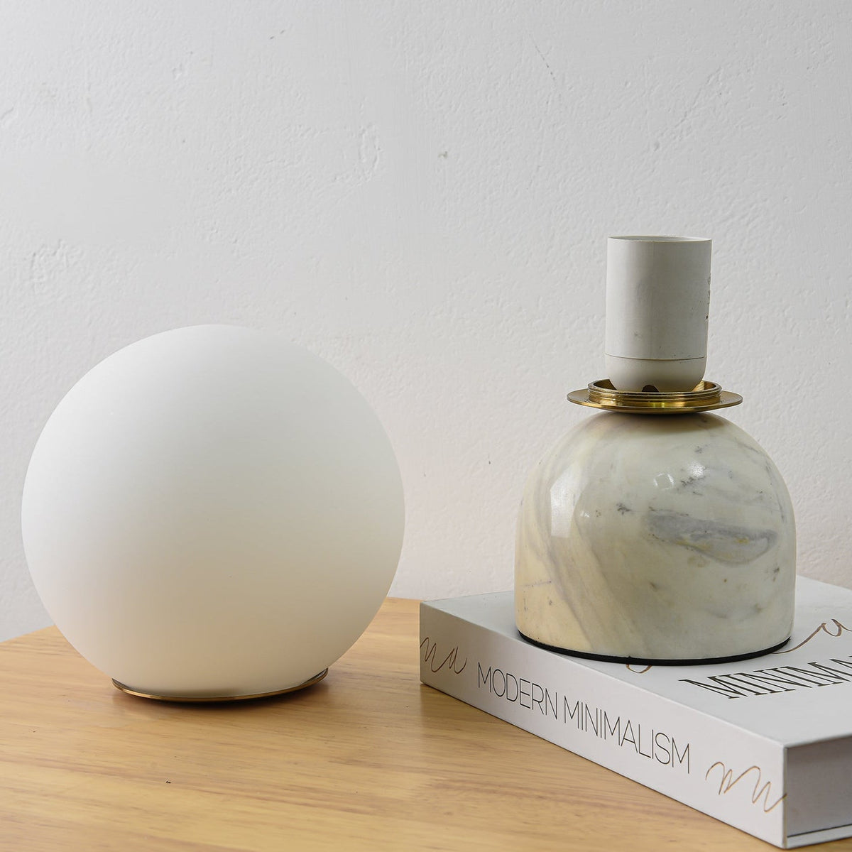 Caelum Marble Scandinavian Table Lamp