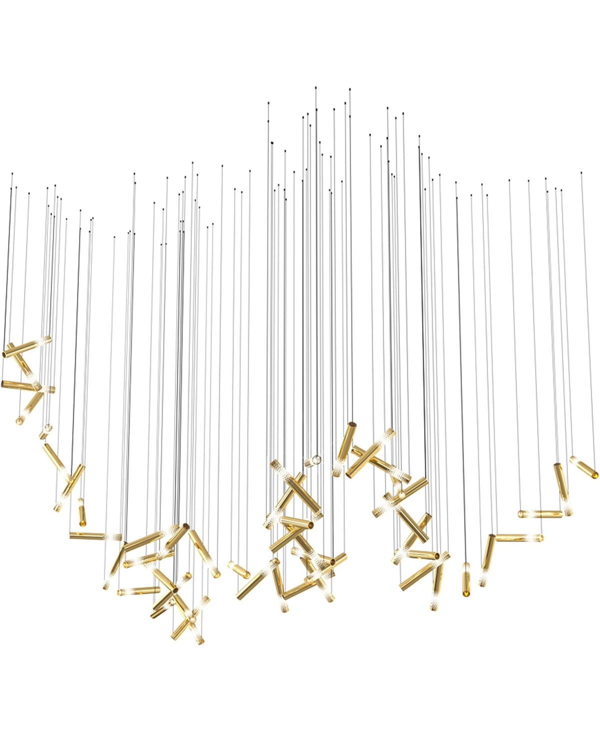 Ovynira Gold Rod Chandelier