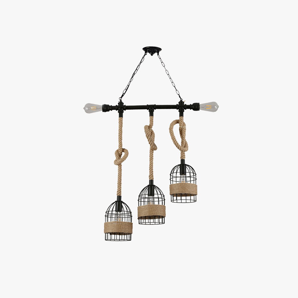 Kegolil Retro LED Pendant Light Black Metal Cafe/Bar/Dining Room