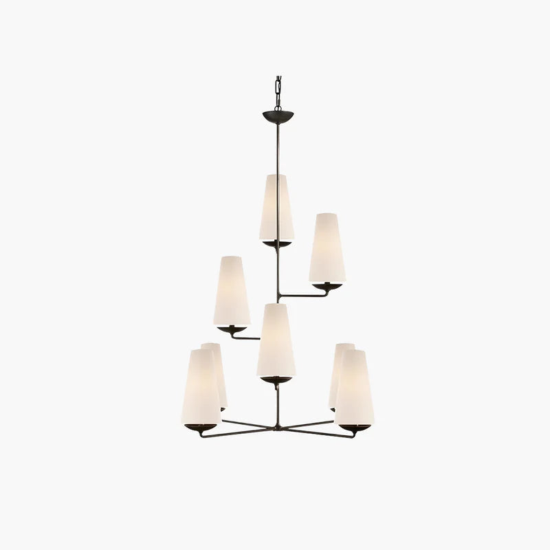 Warubis Vintage LED Chandeliers White Black Bedroom Kitchen