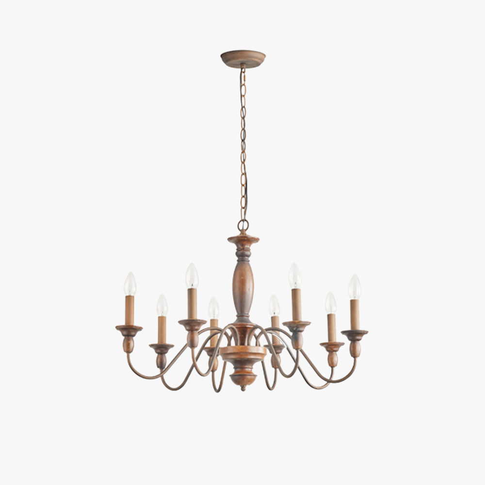 Wupimom Industrial Design LED Indoor Pendant Light Brown Wood Metal Bedroom/Living Room/Kitchen Island