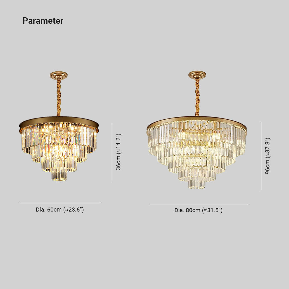 Cugimak Modern LED Decorative Luxury Pendant Light Crystal Metal Black/Gold Ring Bedroom/Living Room